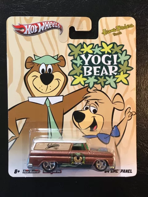 Hot Wheels 2011 Hanna Barbera Yogi Bear '64 GMC Panel Real Riders Metal Truck