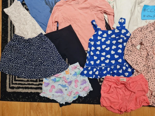 #C68 Enorme pacchetto di vestiti per bambina 18-24 mesi NEXT GEORGE ZARA DISNEY PRIM 3