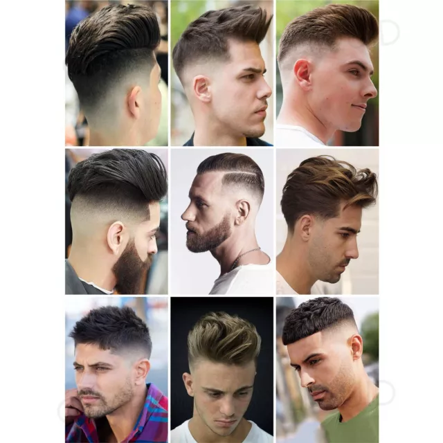 Hairdresser Salon Barber Hair Styles Wall Art Collage Barber Poster Prints