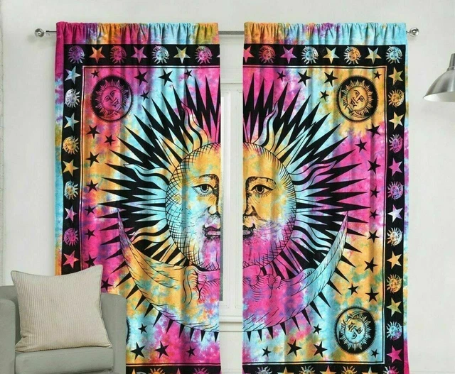 Hippie Tendine Arazzo Indiano Mandala da Parete Bohémien Porta Camera Mantovane