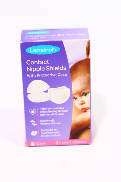 Lansinoh Contact Nipple Shields  2 Nipple Shields (20mm) and Case