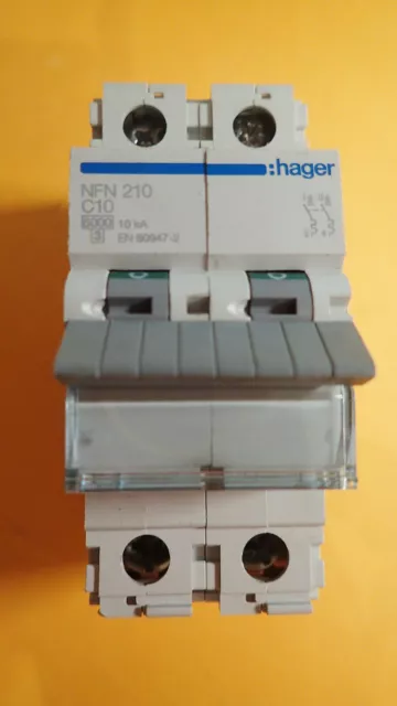 HAGER 21079 A062 - Disjoncteur Differentiel 16A 2P 1P+N Courbe C