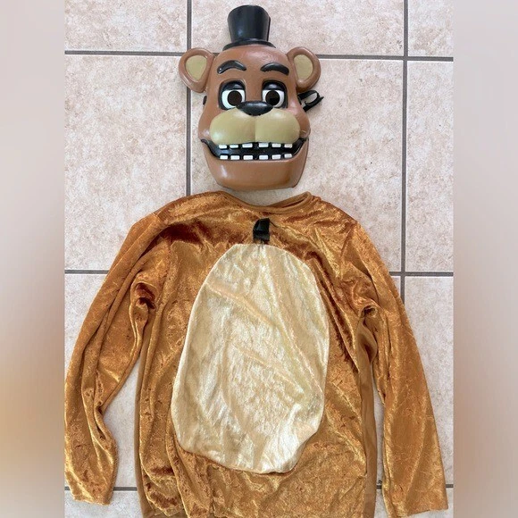 FIVE NIGHTS AT Freddy’s halloween Freddy costume top and mask. Kids one