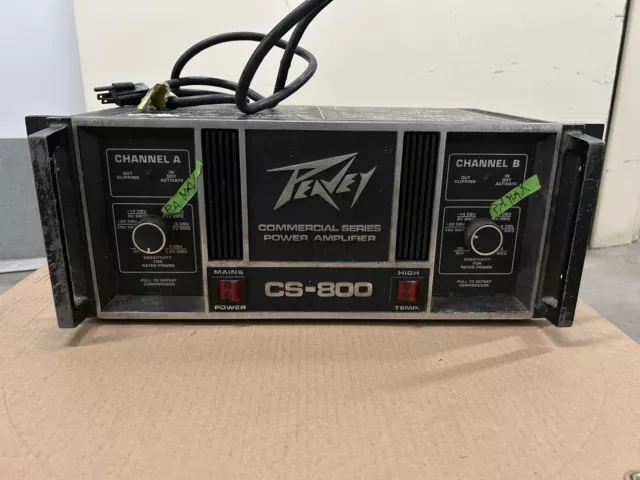 Vintage Peavey CS 800 Commercial Series Power Amplifier Currently AS IS Untested