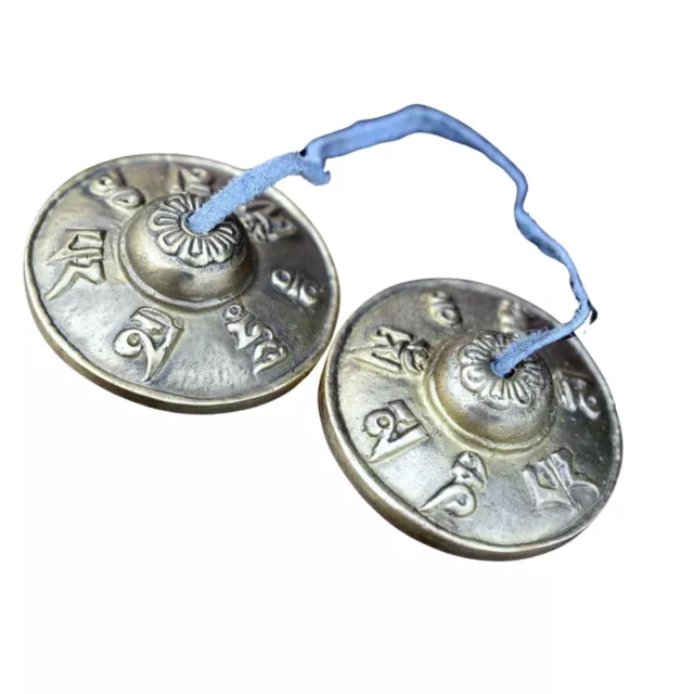 2.5" Tibetan Spiritual Buddhist Tingsha Cymbals Bells Chimes Meditation Healing