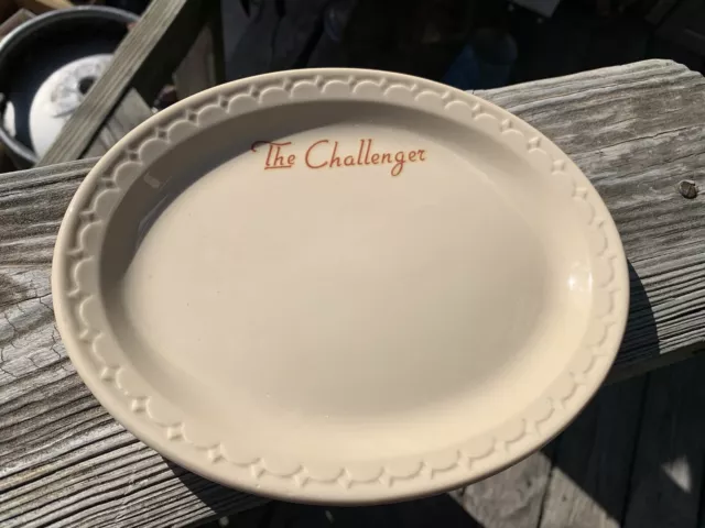 Union Pacific Railroad China The Challenger Oval Plate Syracuse