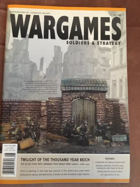 WARGAMES SOLDIERS & STRATEGY MAGAZINE Issues 108-110