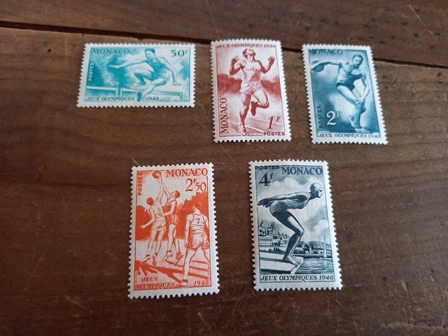 Monaco jeux olympiques de Londres en 1948 num: PA 32/35