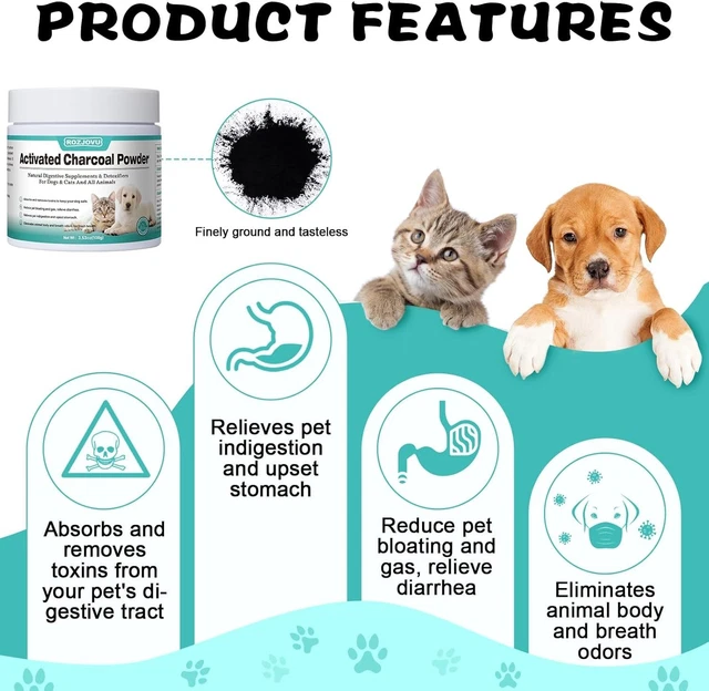 ACTIVATED CHARCOAL FOR Dogs, Cats, and All Pets, Charcoal for Dogs ... - Treating Dog Chocolate Poisoning With Activated Charcoal