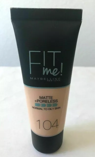 Maybelline Fit Me Matte Poreless Foundation, 30ml - 104 Soft Ivory