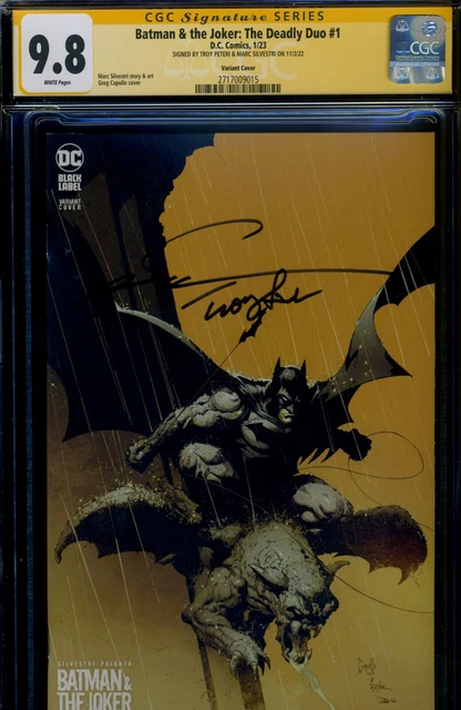 Ss Cgc Marc Silvestri Signed Batman & The Joker The Deadly Duo 1 Capullo Variant