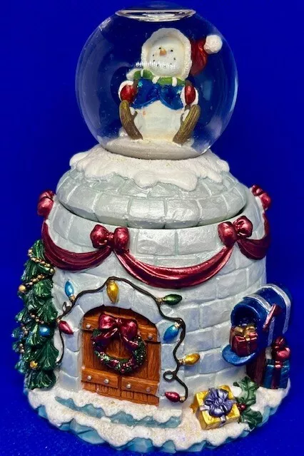 Kirkland Christmas Snow Globe Igloo Snowman Penguin Interchangeable Top