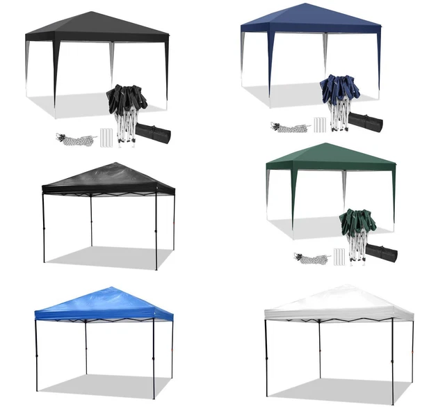 Pavillon 3x3 m Stabil Anti-UV Sonnenschutz Wasserdicht Partyzelt Gartenpavillon