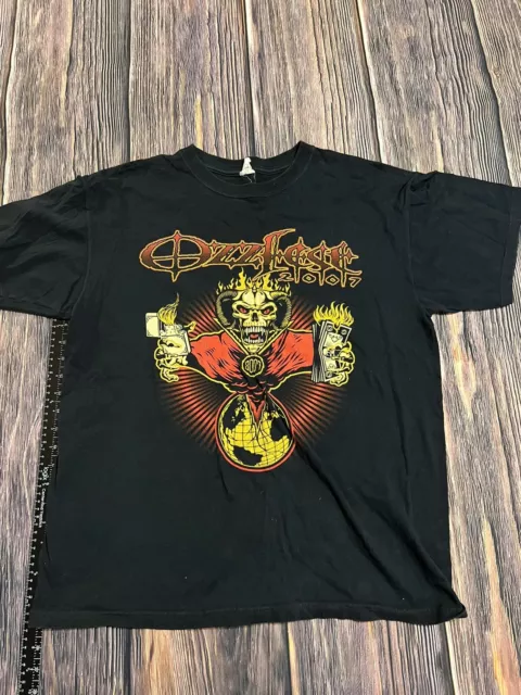 2007 OzzFest Ozzy Osbourne Tour Shirt Mens Size Large Black T Shirt