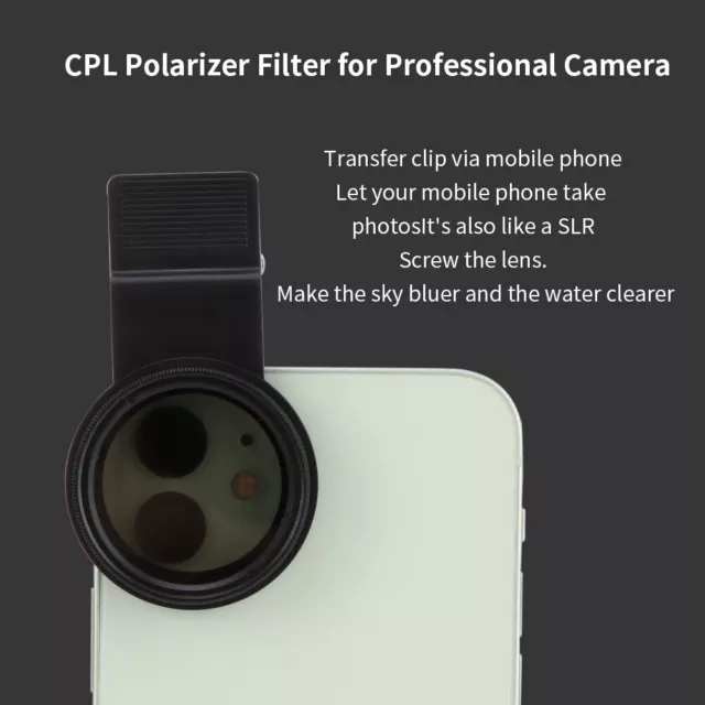 Professional CPL Circular Polarizer Polarising Lens Filter For Phone Camera Lens