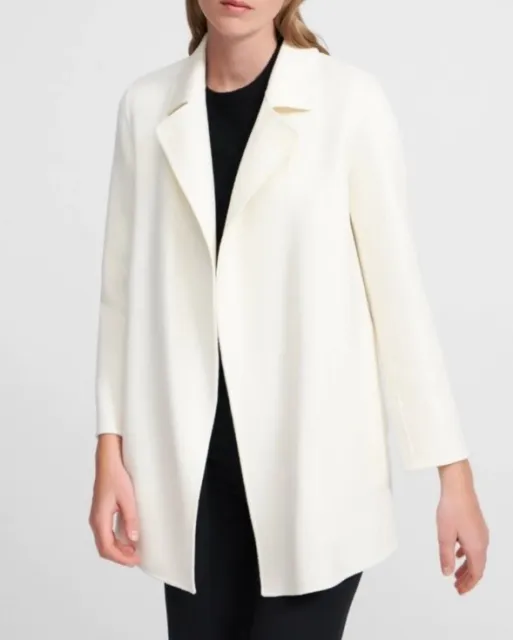 New Theory Jacket Women’s Clairene Wool Coat Luxe New Divide $595 Sz P