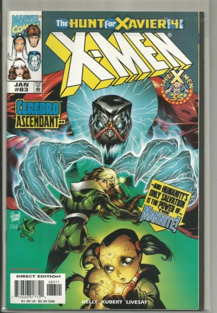 X-Men #83 January 1999 Very Fine Condition Hunt For Xavier Part 4