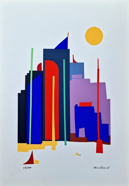 Carlo Montesi - Serigrafia originale numerata e firmata