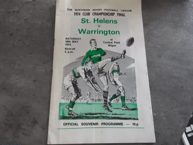 St Helens v Warrington 1974 Championship Final (K)