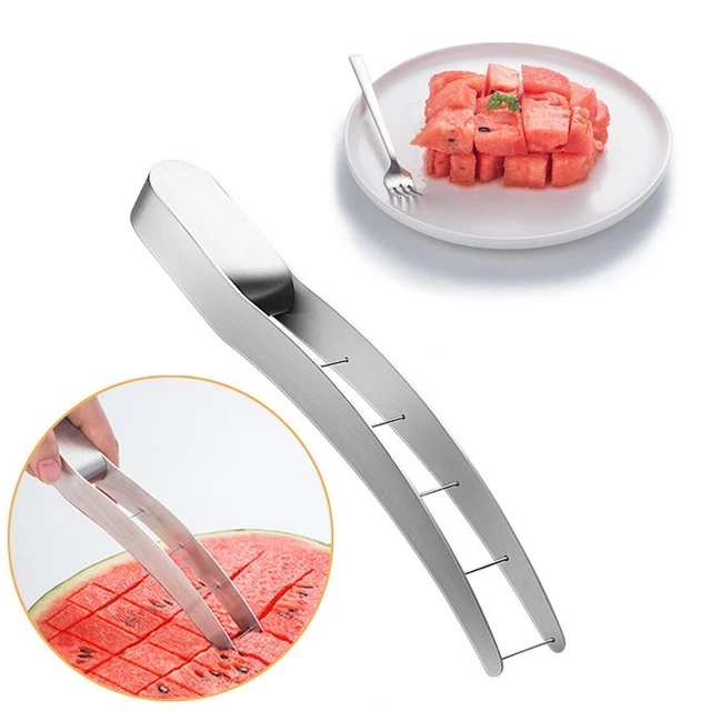 LIGHTWEIGHT AND PORTABLE Watermelon Cube Cutter for Picnics and Camping