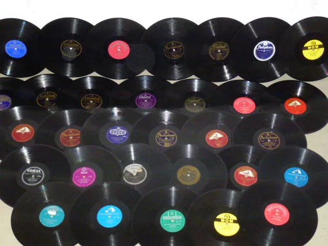 30 englische Schellackplatten für Grammophon Platten ENGLAND SAMMLUNG Schellack+