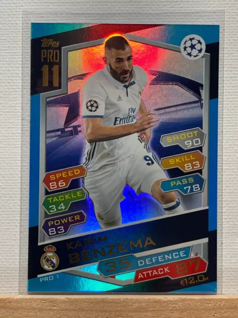 Karim Benzema PRO 11 Match Attax Topps UEFA Champions League 2016-2017 PRO 1