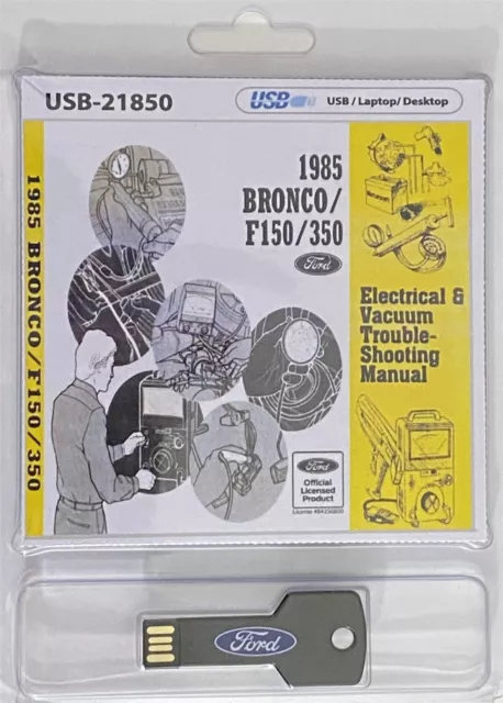 1985 Bronco/F150-350 Electrical & Vacuum Trouble-Shooting Manual (USB)