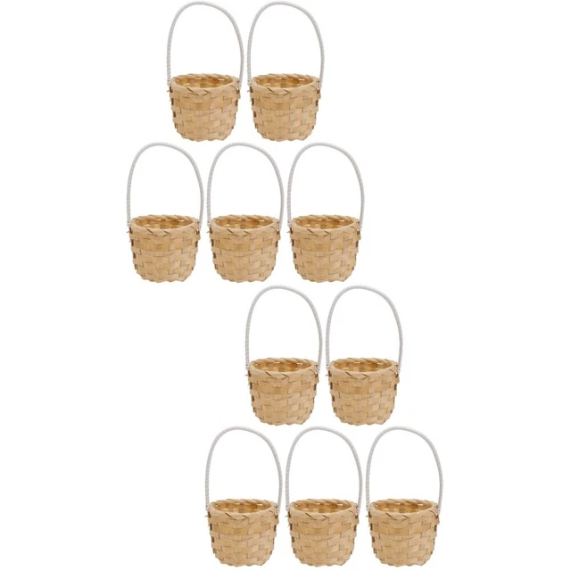 10 pz cesto per conservazione snack tessuto cesto per snack vimini cesto fiori