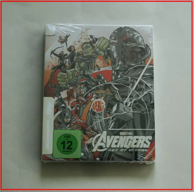 Avengers Age Of Ultron - Eu Import Mondo 4K Ultra Hd + Blu-Ray Steelbook * New