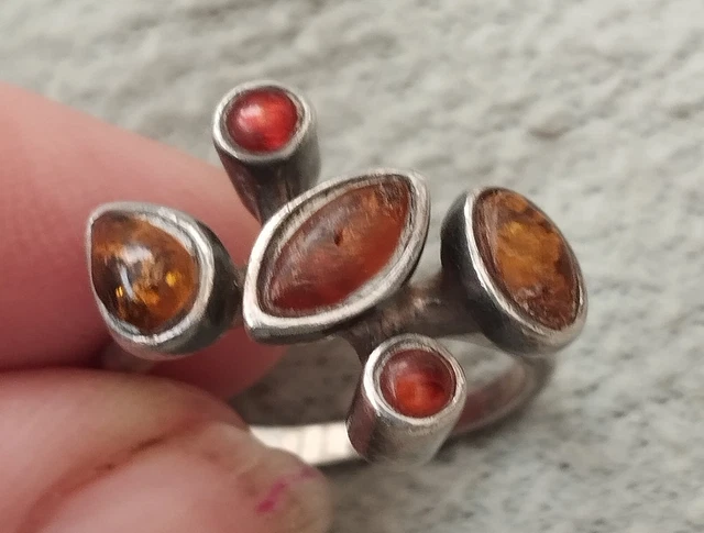 Bague Ancienne En Argent Massif 925 - Taille 57, Style Jonc Alliance, Créateur Berbère, Occasion