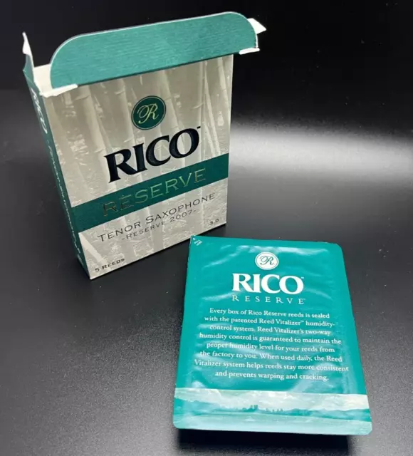 Lot of 2 Boxes of New Old Stock RICO Reserve Tenor Sax Reeds 3