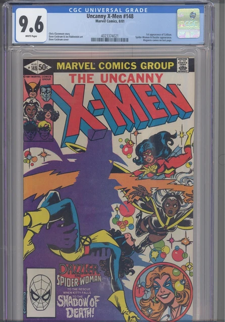 Uncanny X-Men #148 CGC 9.6 1981 Marvel Comics 1st App Caliban, Dazzler App