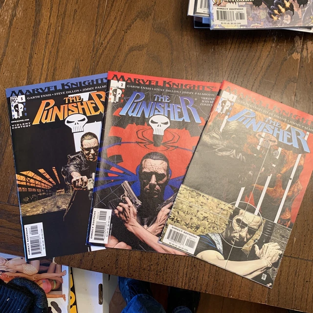 The Punisher : Marvel Knights Banner, #1, 2, 5, Ennis, Dillon, VF-NM