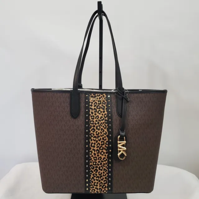 Michael Michael Kors leopard print shoulder bag ($272) ❤ liked on Polyvore  featuring bags, hand… | Leather shoulder handbags, Leopard purse, Genuine  leather handbag