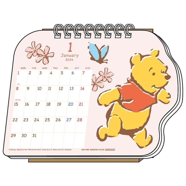 DISNEY 2024 CALENDAR Desk Winnie the Pooh S8520372 25.89 PicClick