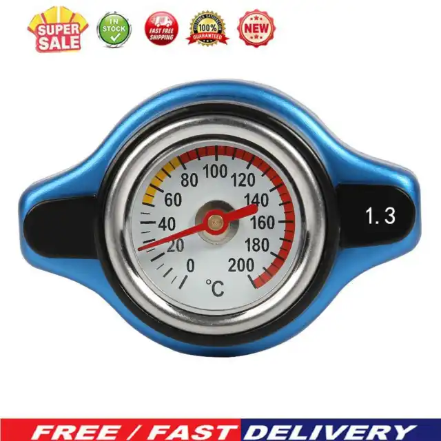 1.3 Bar Thermo Thermostatic High Pressure Radiator Cap with Temperature Gauge