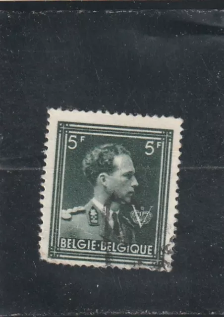 L6122 BELGIQUE N° Y&T 696 de 1945 " Léopold III "  Oblitéré