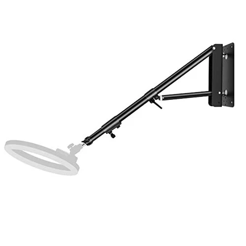 Ring Light Wall Mount: Save Space, 180º Flexible Rotation - Wall Mount Triang...