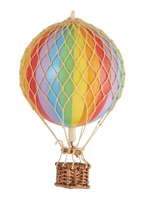 Authentic Models Floating the Skies Rainbow Hot Air Balloon Model 5.3 in Tall