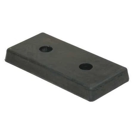 Vestil B-818 Dock Bumper,8 In. D,Rubber,Rectangular