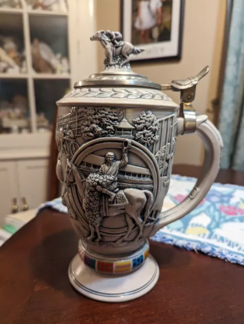 Horse Racing Beer Stein 'Winners Circle' Brazil, Avon 1992