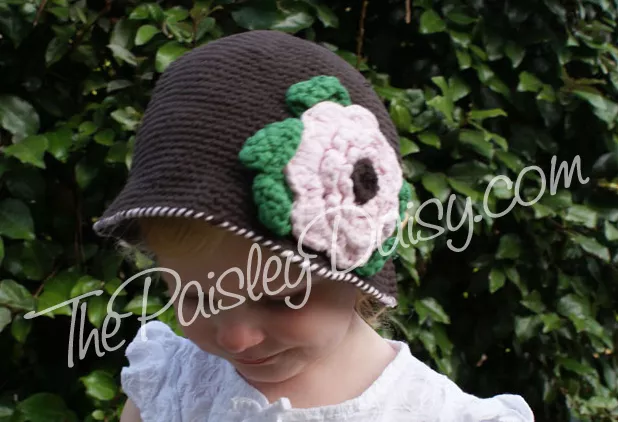 Handmade Crocheted Flower Hat for Toddler