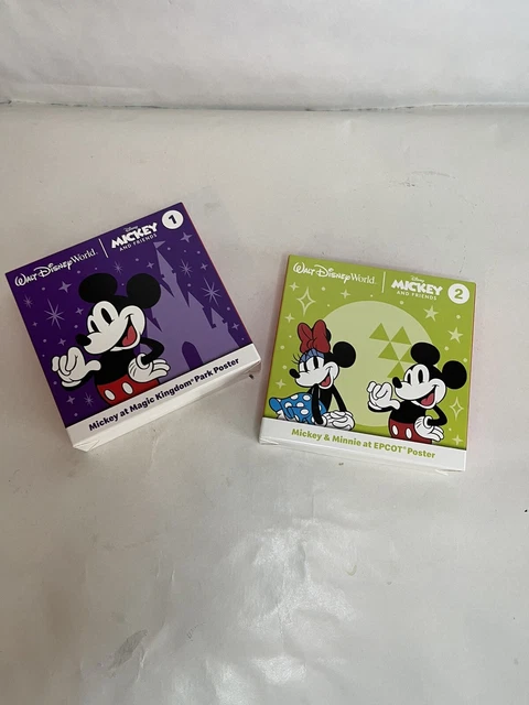 McDonalds Walt Disney World Posters 1 Magic Kingdom / 1 Epcot