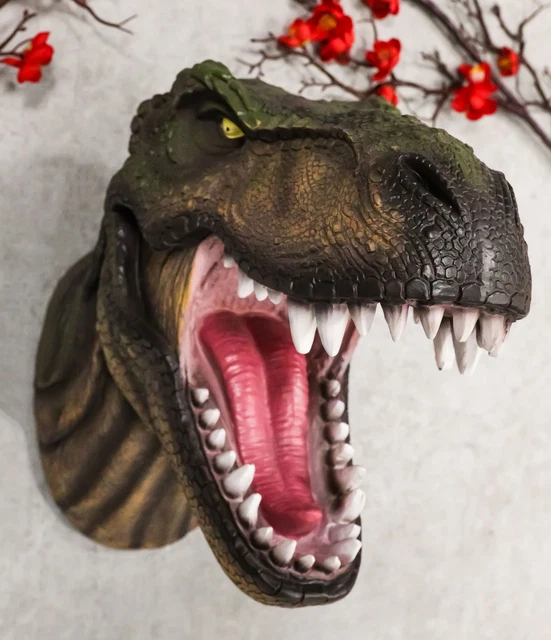 Large Prehistoric Jurassic King Dinosaur Tyrannosaurus Rex Wall Decor 13"H T-Rex
