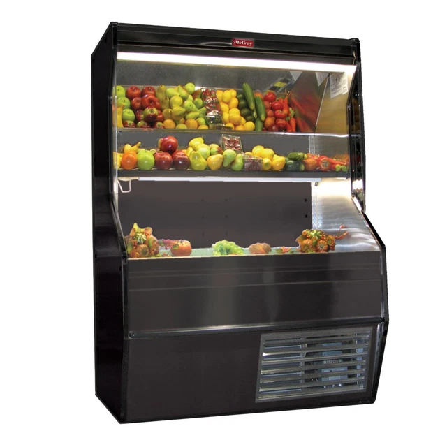 Howard-McCray SC-P32E-8S-B-LED 98" Produce Display Case, Self-Contained Refri...