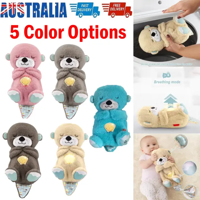 Baby Soothing Sleeping Toy Musical Light Stuffed Baby Toy Sensory Breathing Toy/