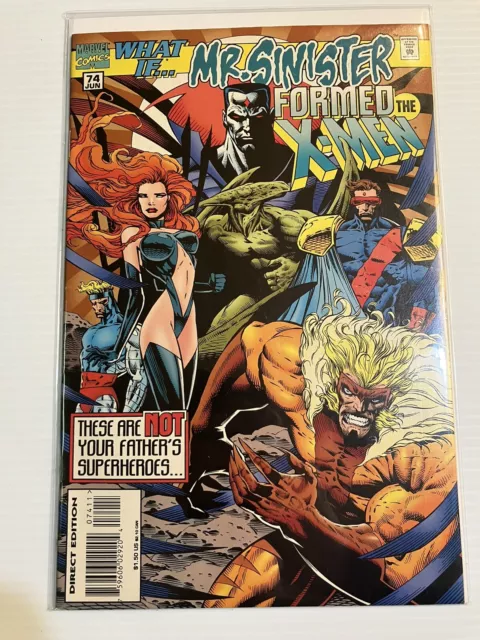 What If #74 1995 VF/NM 2nd Series Mr. Sinister Formed the X-Men Marvel Comic
