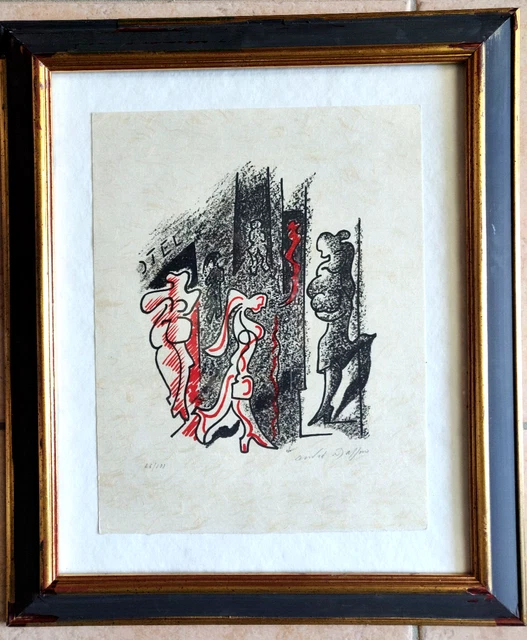 GUSTAV KLIMT LITHOGRAPHIE COA Original Signé [Edvard Munch.egon Schiele