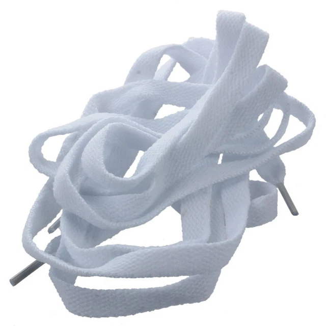 Zapatos planos cordones de botas entrenadores patinaje cordones fuertes blancos K3U5