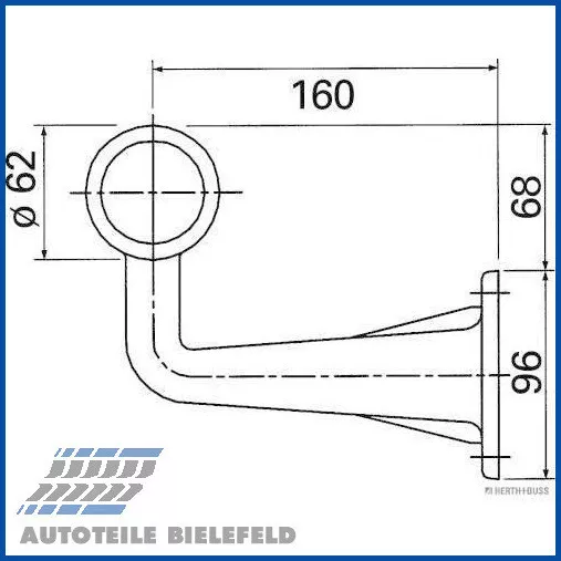 2x NEU - HERTH+BUSS ELPARTS 82710053 Umrissleuchte